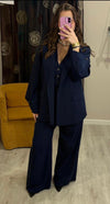 Blazer monopetto con bottoncini alle maniche
