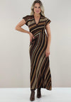 Abito lungo in lurex