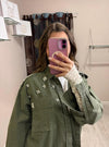 Camicia con applicazione in gioiello