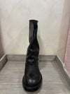 Stivale in pelle nero