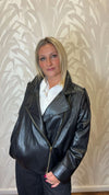 Bomber in eco pelle
