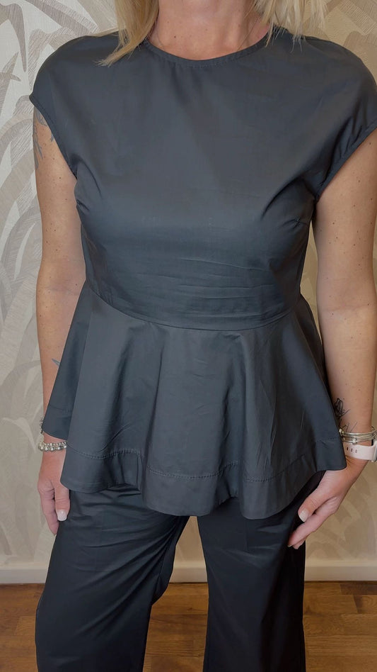 Blusa a maniche corte