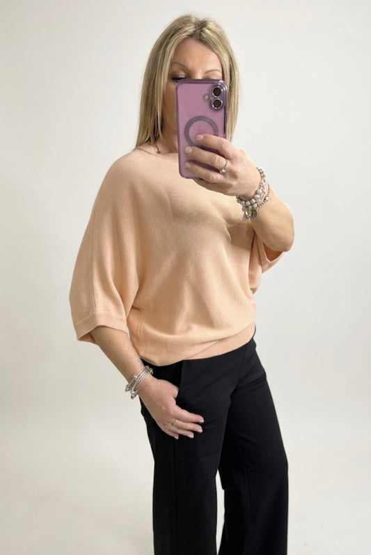 Maglia con maniche a pipistello