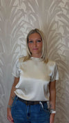 T-shirt in viscosa mezza manica