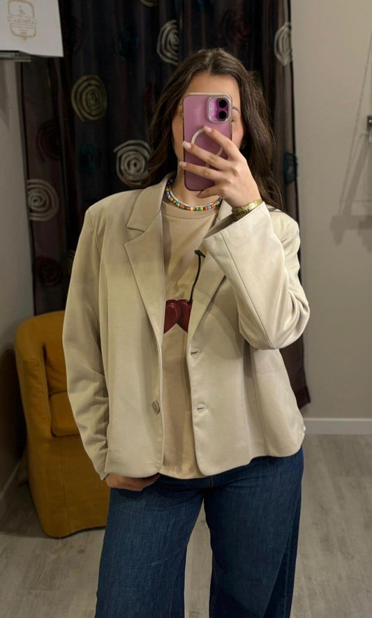 Blazer corto dal taglio essenziale