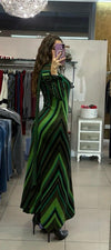 Abito lungo in lurex