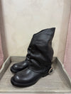 Stivale in pelle nero