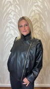 Bomber in eco pelle