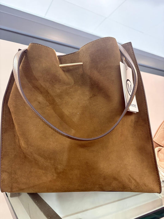 Borsa scamosciata