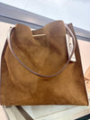Borsa scamosciata