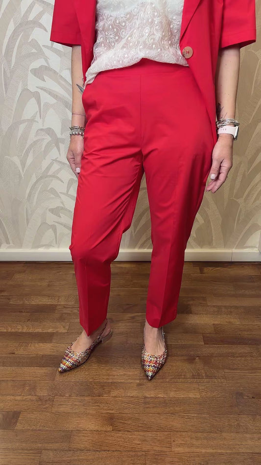 Pantalone in cotone con coulisse