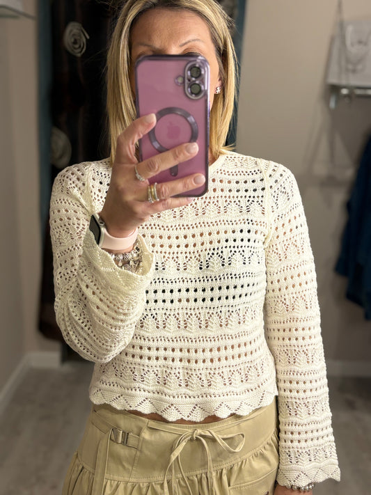 Maglia ad uncinetto