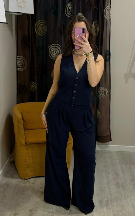 Gilet sartoriale con scollo a V