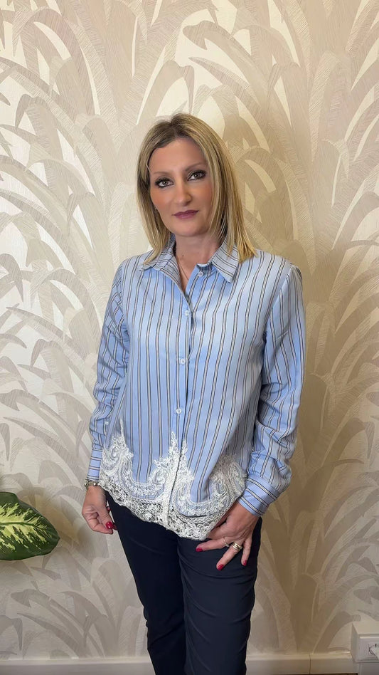 Camicia con pizzo