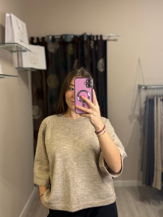Pullover con maniche a pipistrello