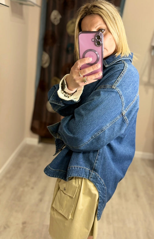 Camicia giacca in jeans