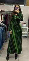 Abito lungo in lurex