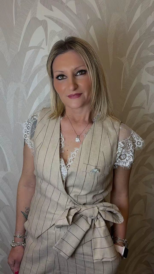 Gilet gessato
