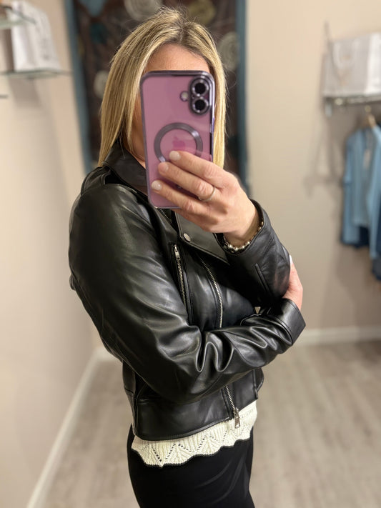 Giacca in eco pelle