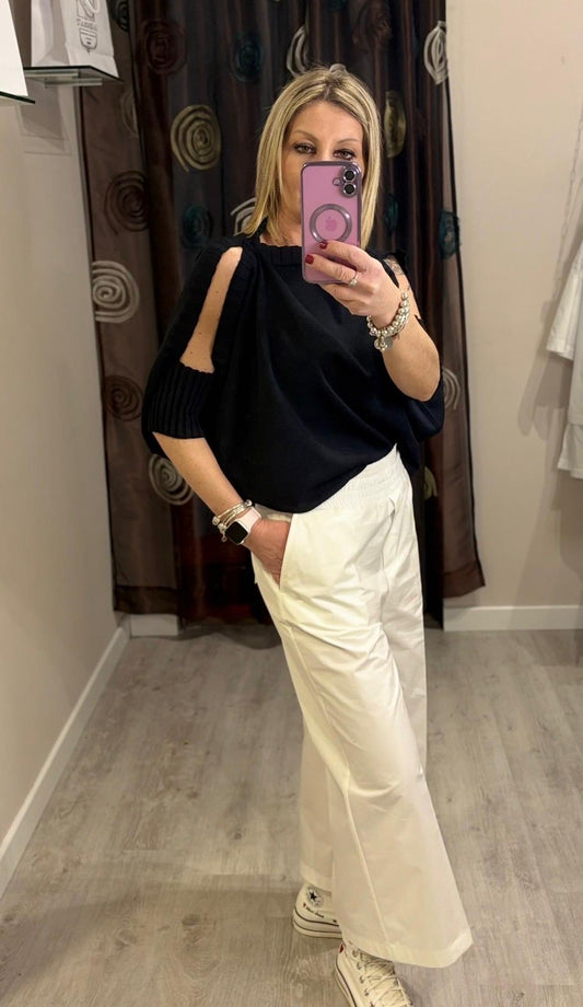 Pantaloni crop
