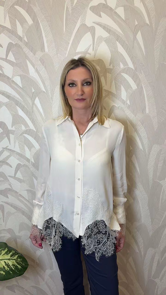 Camicia con pizzo
