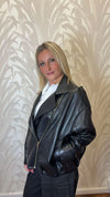 Bomber in eco pelle