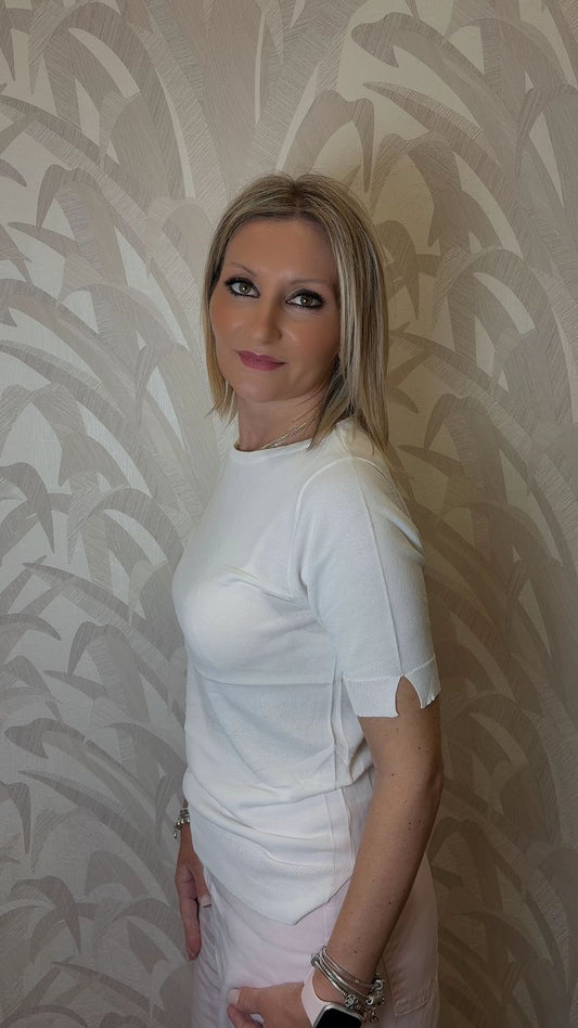 Maglia in viscosa mezza manica