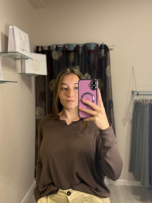 Maglia con scollo a V