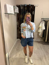 Camicia con retro ricamato