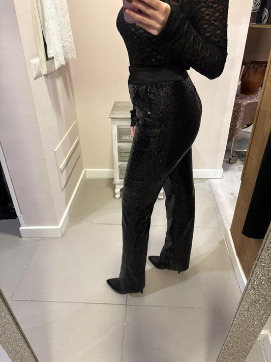 Pantalone con paillettes