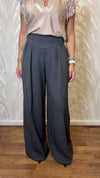 Pantalone palazzo con pences
