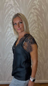 Maglia in pizzo mezza manica