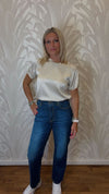 T-shirt in viscosa mezza manica
