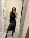 Gonna Longuette in pelle