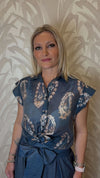 Camicia smanicata fantasia