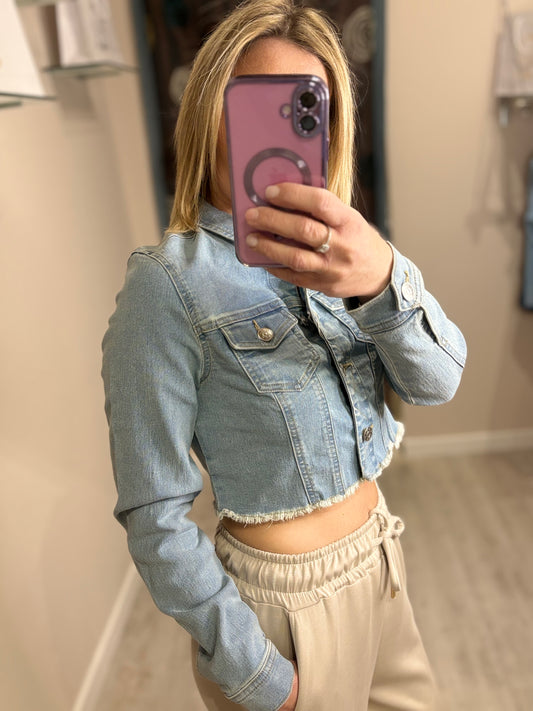 Giacca corta in jeans