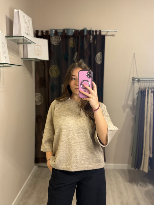 Pullover con maniche a pipistrello