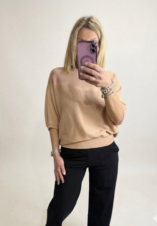 Maglia con maniche a pipistello