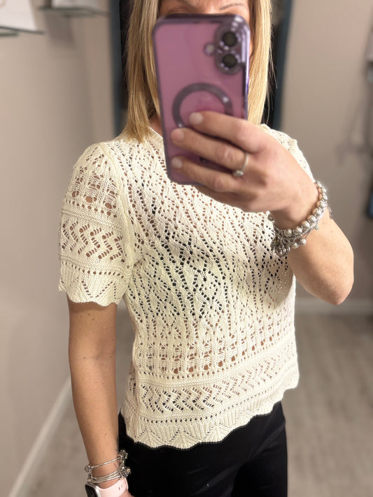Maglia ad uncinetto
